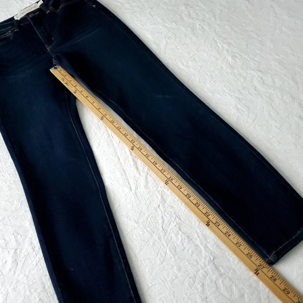 Soft Surroundings High Rise Dark Wash Skinny Jeans, Size 4